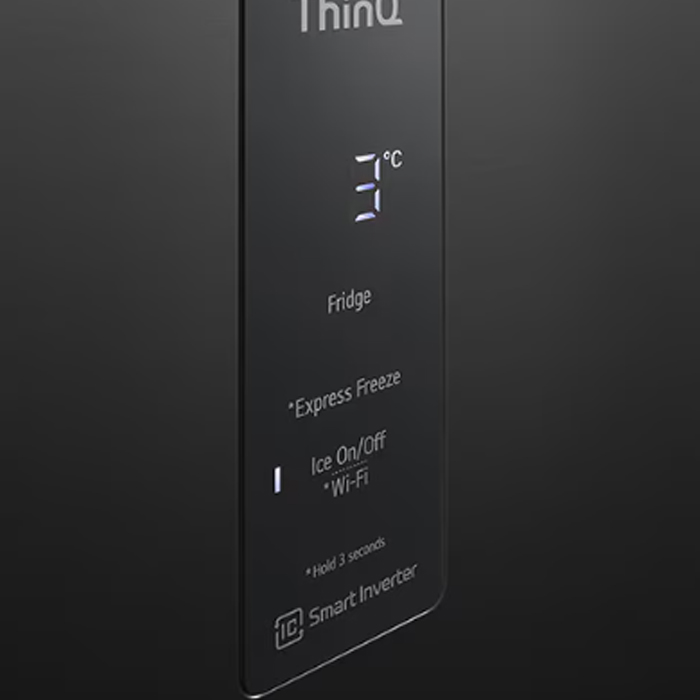 【LG】智慧變頻雙門冰箱 夜墨黑(GN-HL460EB)